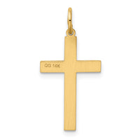 14K Laser Designed Cross Charm-XR1145