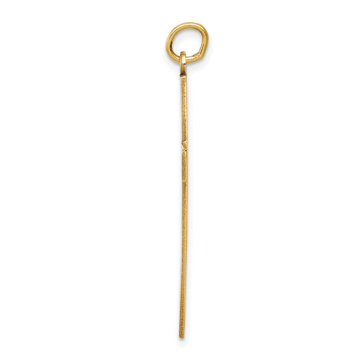 14K Laser Designed Cross Pendant-XR1197