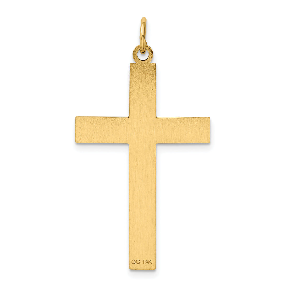 14K Laser Designed Cross Pendant-XR1197