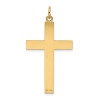 14K Laser Designed Cross Pendant-XR1197
