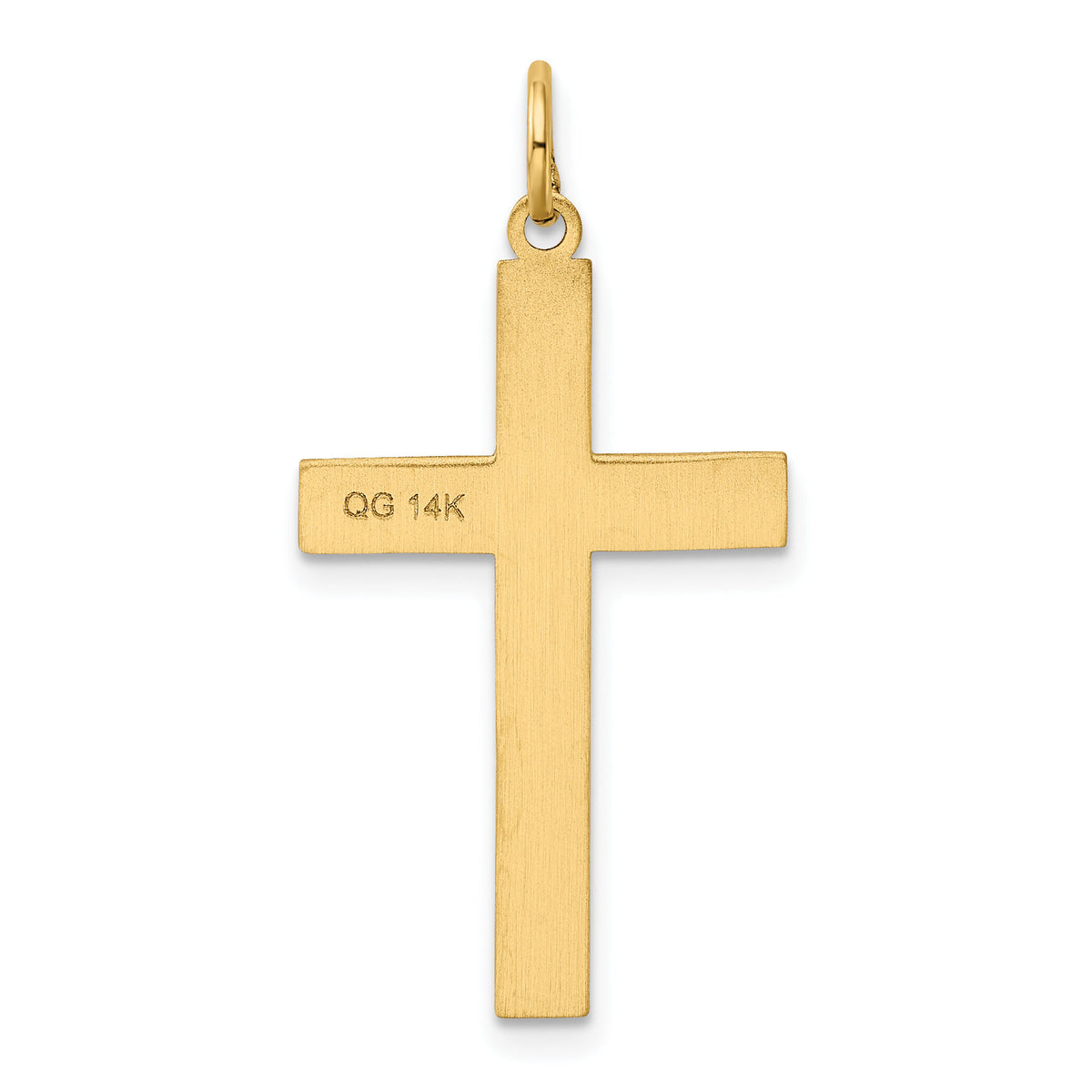 14K Laser Designed Cross Pendant-XR1198