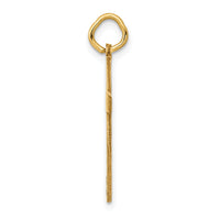14K Laser Designed Cross Charm-XR1199