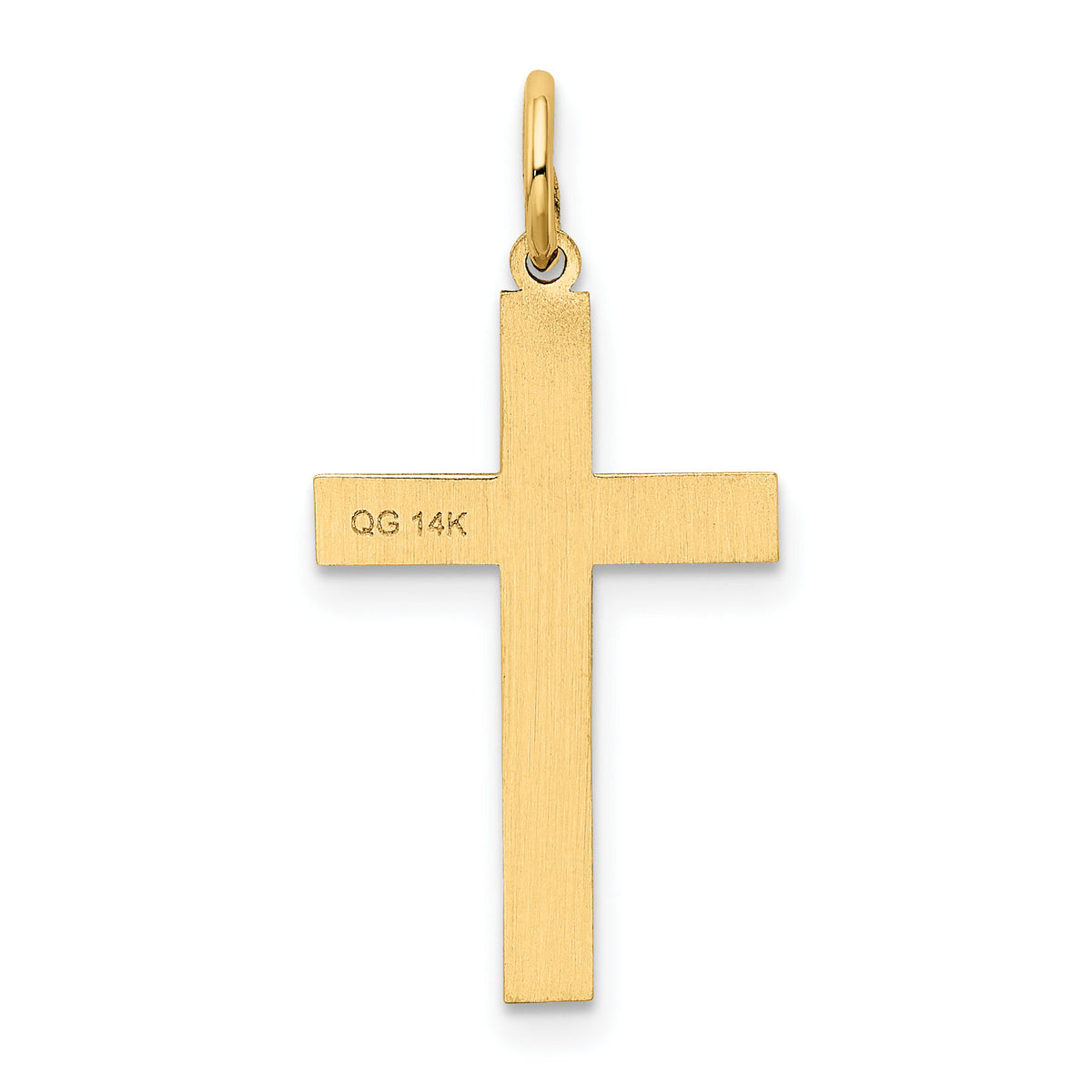 14K Laser Designed Cross Charm-XR1199