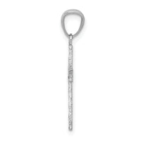 14k White Gold Cross Pendant-XR1206