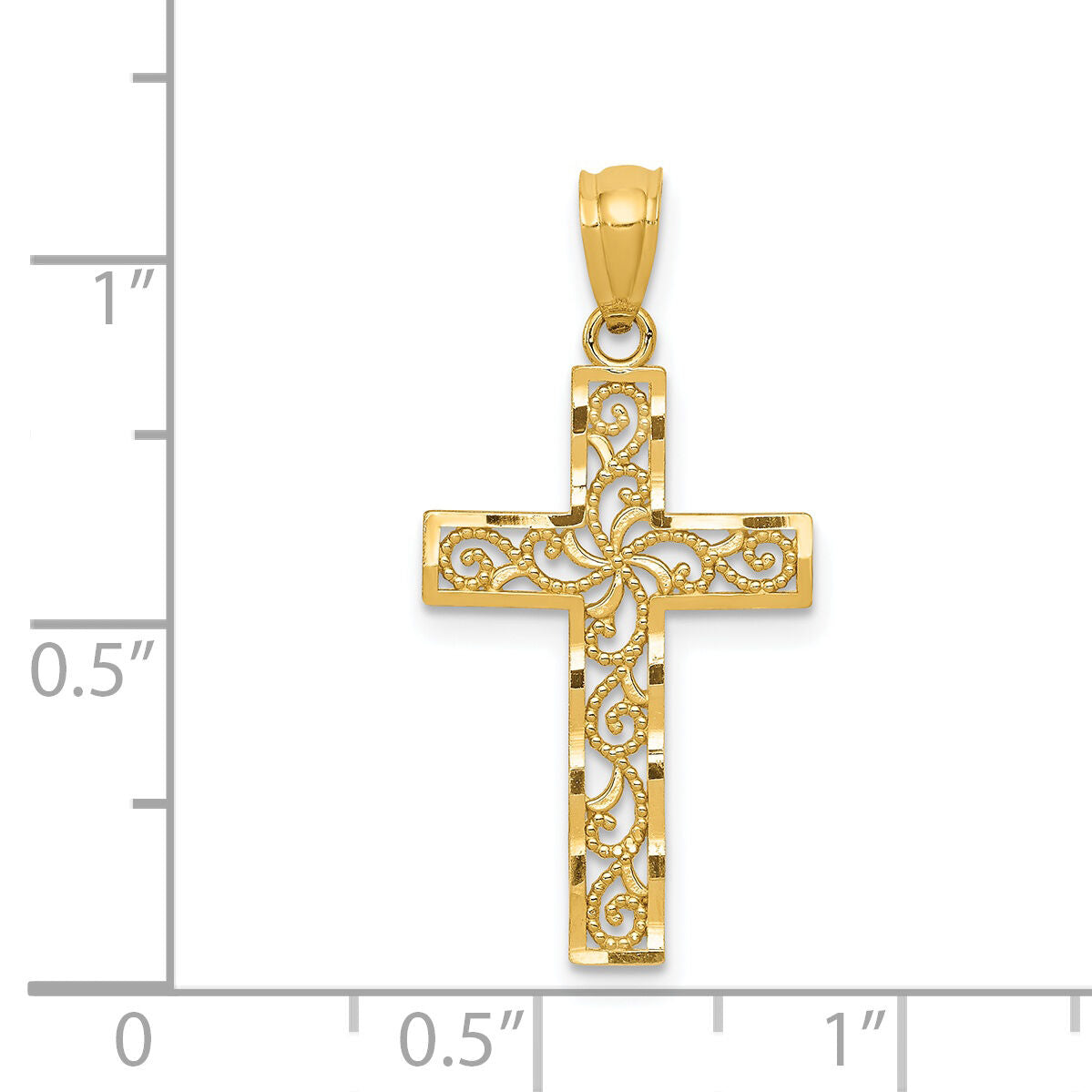 14k Cross Pendant-XR1207