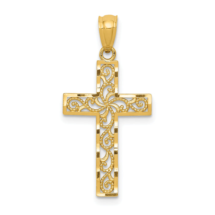 14k Cross Pendant-XR1207
