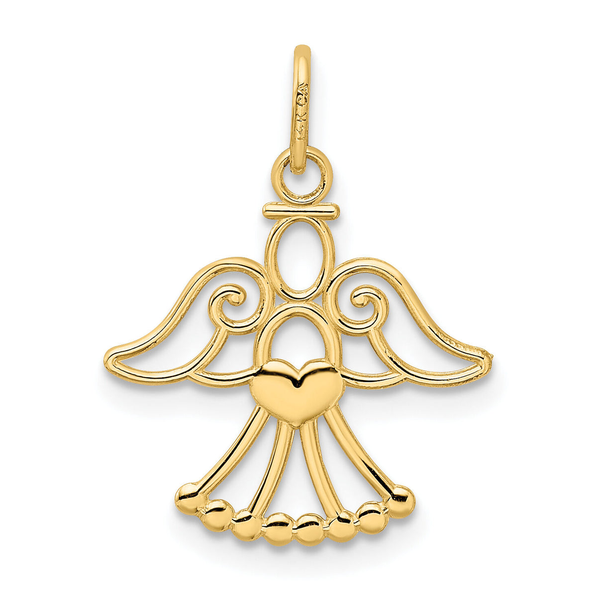 14k Angel Charm-XR1211