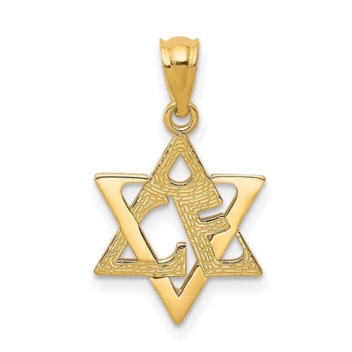 14k Star of David Pendant-XR1212