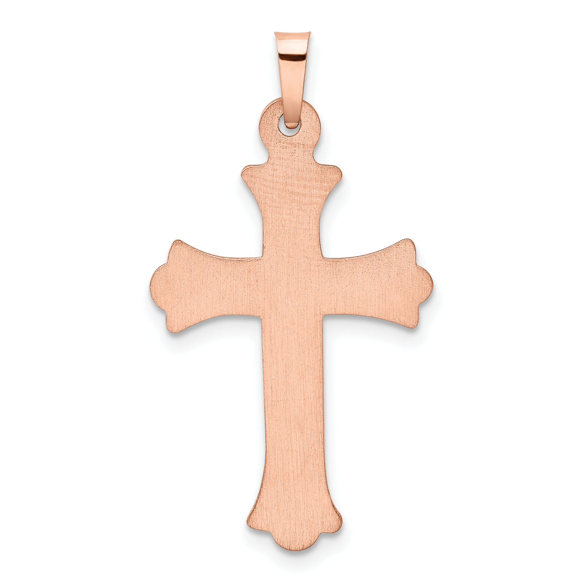 14k Two-tone Diamond Cross Pendant-XR1227