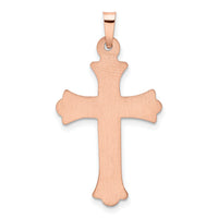 14k Two-tone Diamond Cross Pendant-XR1227
