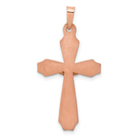 14k Two-tone Hollow Crucifix Pendant-XR1234