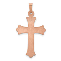 14k Two-tone Hollow Crucifix Pendant-XR1236