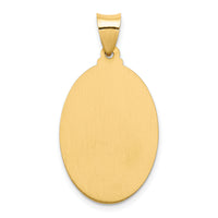 14k Polished and Satin Sacred Heart of Jesus Medal Hollow Pendant-XR1239
