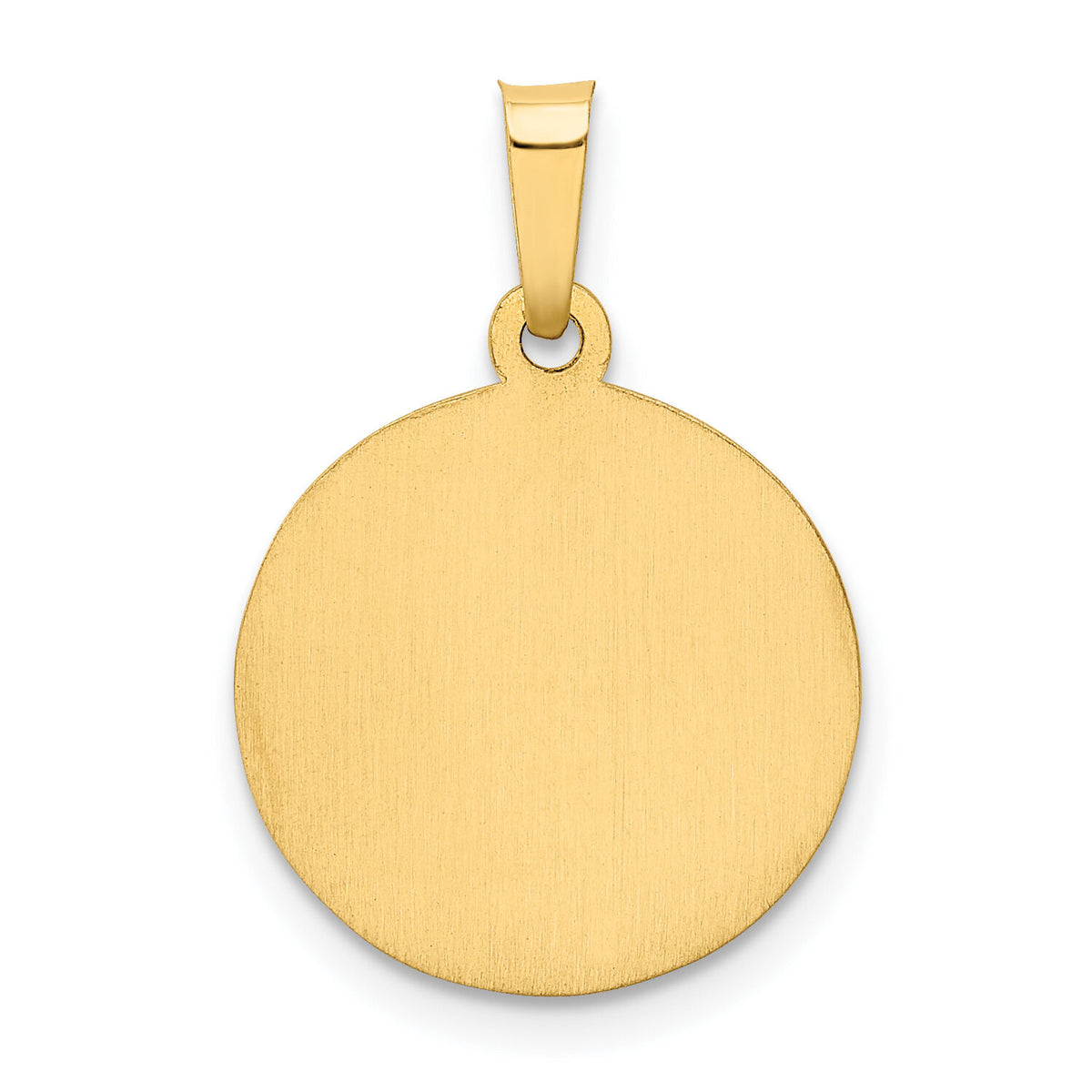 14k Polished and Satin Our Lady Guadalupe Medal Hollow Pendant-XR1244