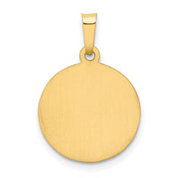 14k Polished and Satin Our Lady Guadalupe Medal Hollow Pendant-XR1244