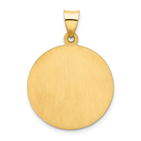 14k Polished/Satin Our Lady of Guadalupe Medal Hollow Pendant-XR1247