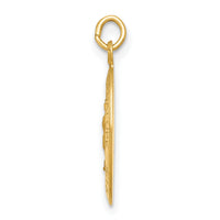 14k Polished and Satin Our Lady of Guadalupe Medal Pendant-XR1249