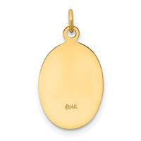 14k Polished and Satin Our Lady of Guadalupe Medal Pendant-XR1249