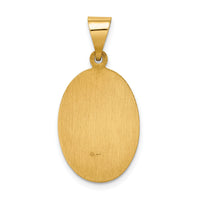 14k Polished and Satin Our Lady Guadalupe Medal Hollow Pendant-XR1250