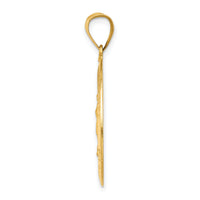 14k Polished and Satin Our Lady Guadalupe Medal Hollow Pendant-XR1251