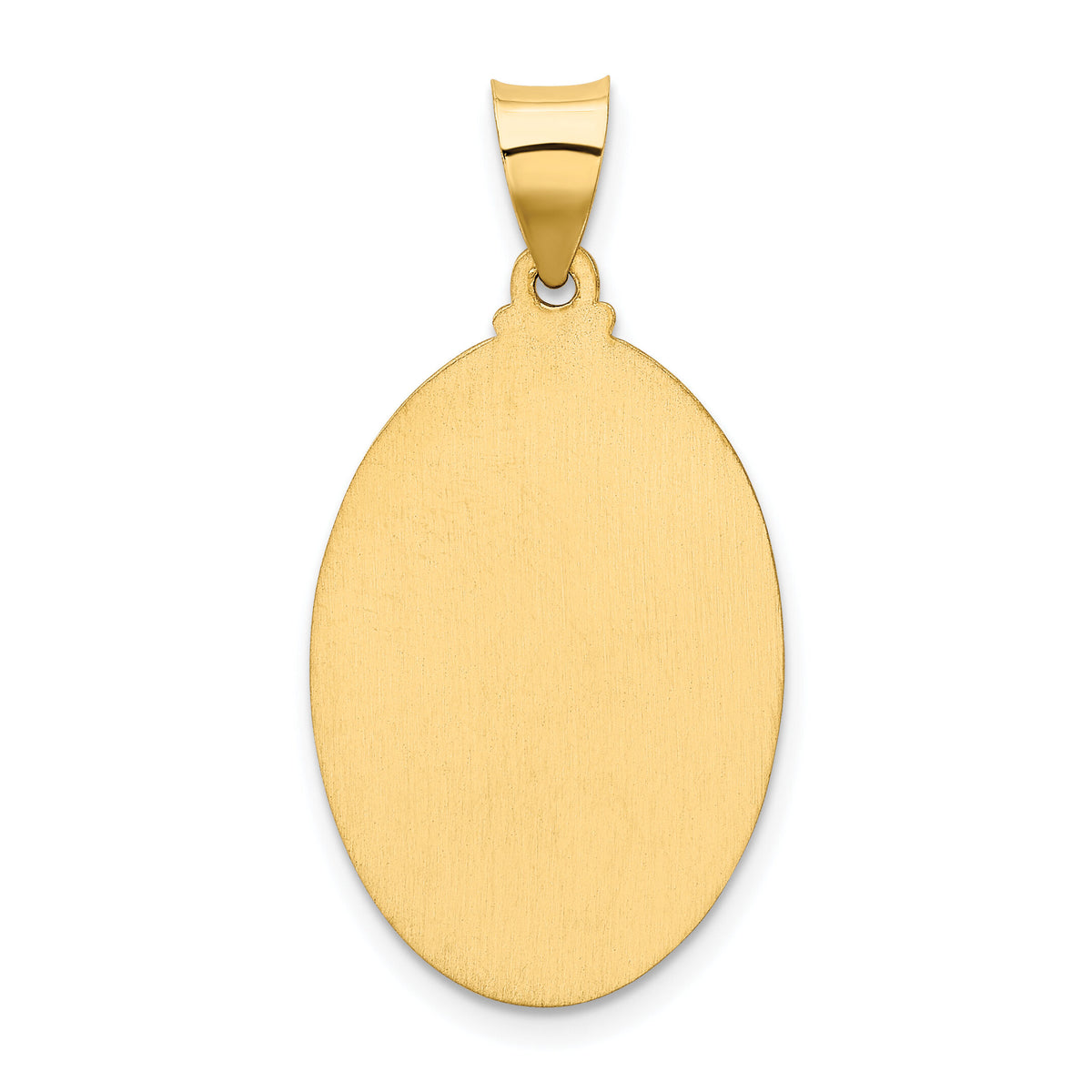 14k Polished and Satin Our Lady Guadalupe Medal Hollow Pendant-XR1251