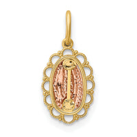14k Two-tone Guadalupe Pendant-XR1252
