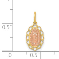 14k Two-tone Guadalupe Pendant-XR1252