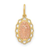 14k Two-tone Guadalupe Pendant-XR1252