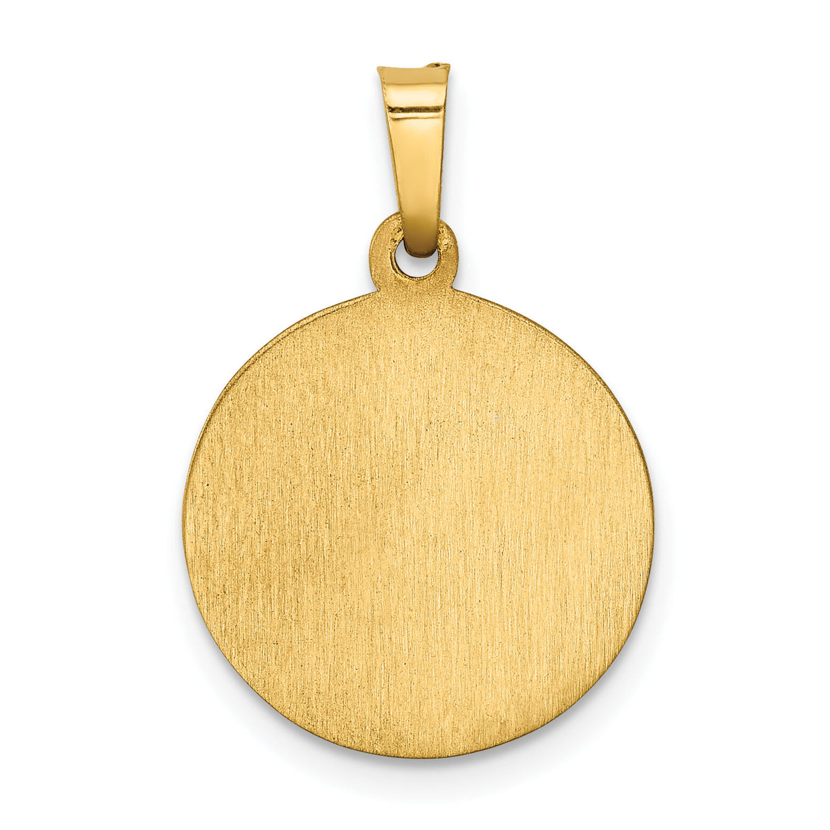 14k Polished and Satin Our Lady Fatima Medal Hollow Pendant-XR1253