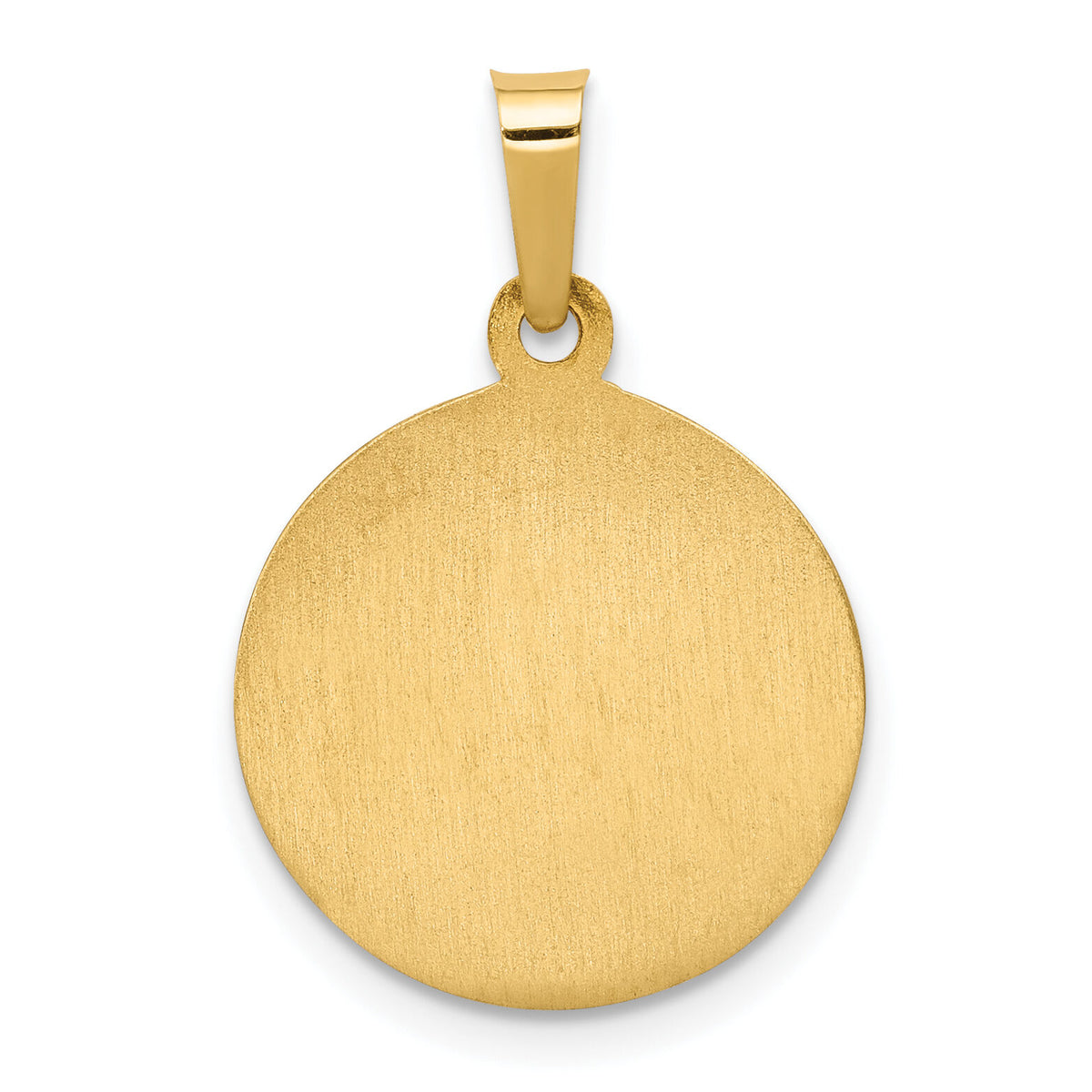 14k Polished and Satin St. Anne Medal Hollow Pendant-XR1285