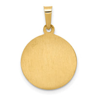 14k Polished and Satin St. Anne Medal Hollow Pendant-XR1285