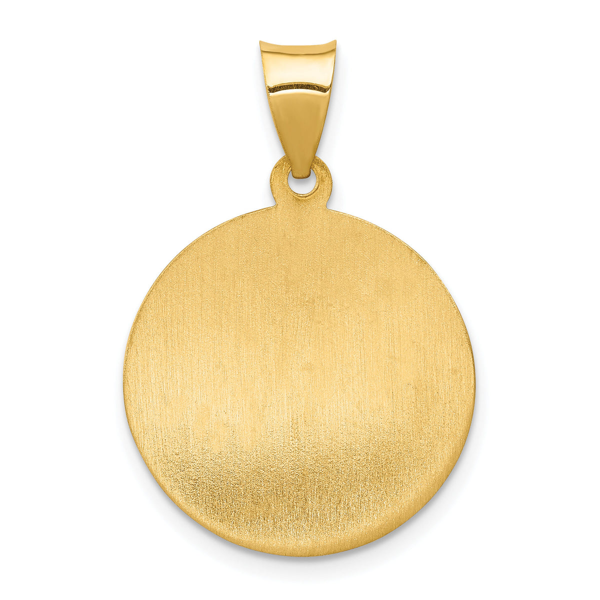 14k Polished and Satin St. Anne Medal Hollow Pendant-XR1286