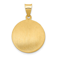 14k Polished and Satin St. Anne Medal Hollow Pendant-XR1286