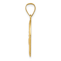 14k Polished and Satin St. Anthony Medal Hollow Pendant-XR1289