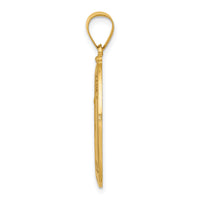 14k Polished and Satin St. Anthony Medal Hollow Pendant-XR1291