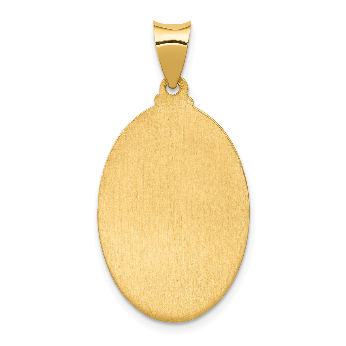 14k Polished and Satin St. Anthony Medal Hollow Pendant-XR1291