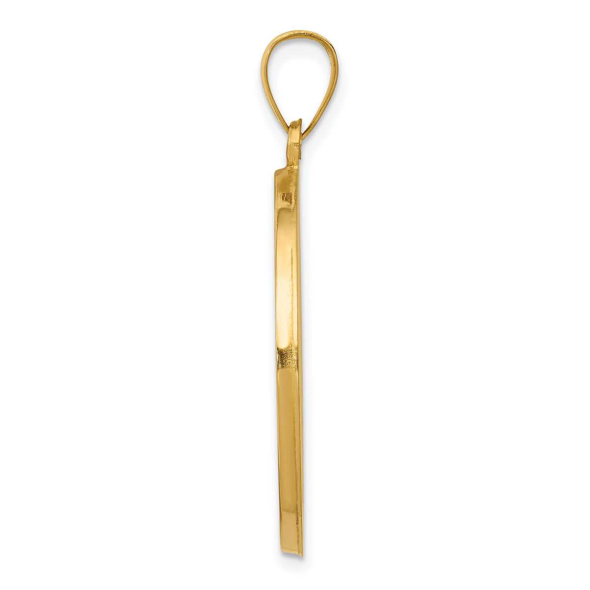 14k Polished and Satin St. Anthony Medal Hollow Pendant-XR1293