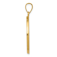 14k Polished and Satin St. Anthony Medal Hollow Pendant-XR1293