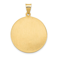 14k Polished and Satin St. Anthony Medal Hollow Pendant-XR1293