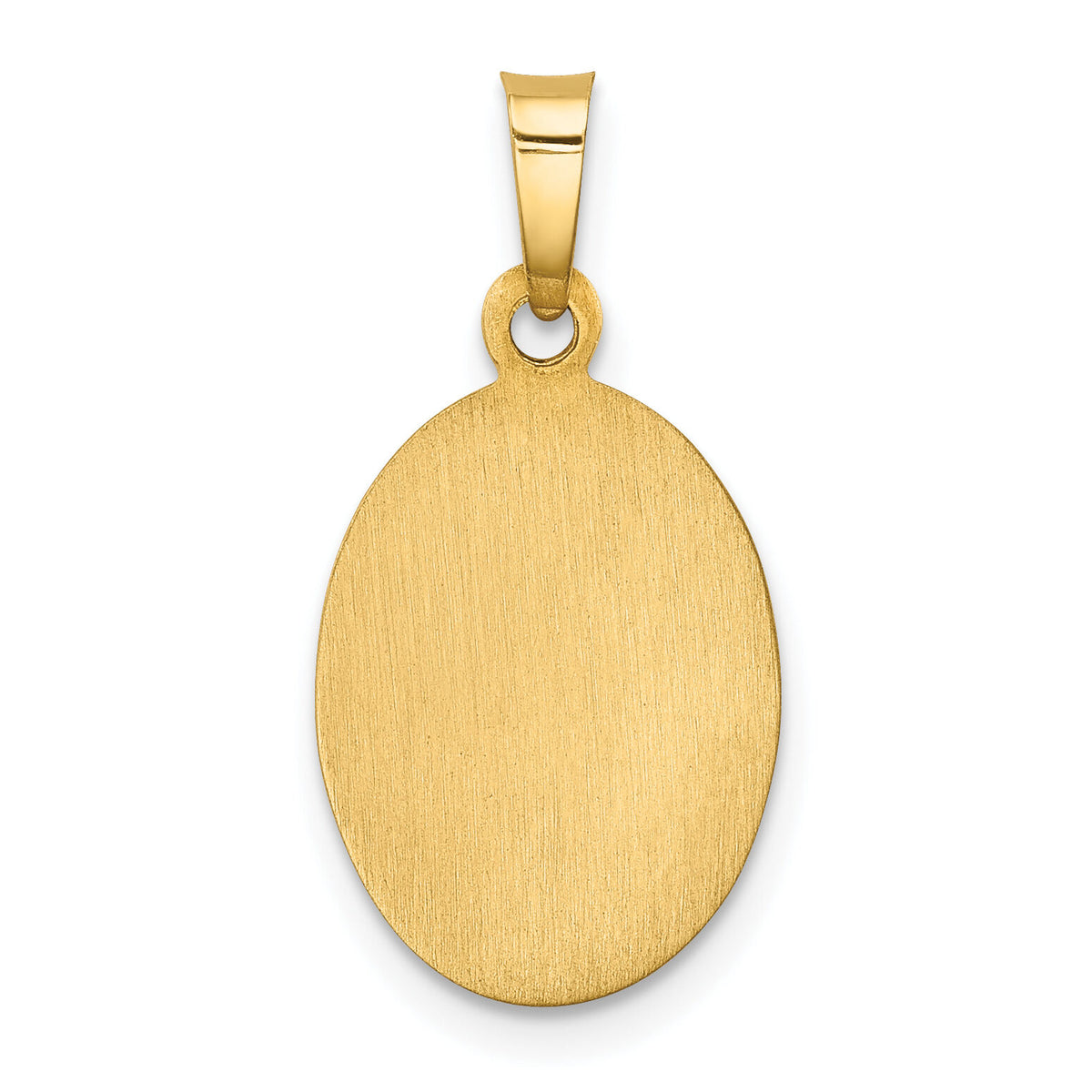14k Polished and Satin St. Christopher Medal Hollow Pendant-XR1304