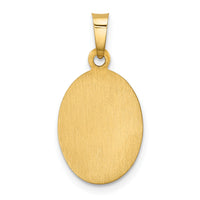 14k Polished and Satin St. Christopher Medal Hollow Pendant-XR1304