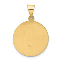 14k Polished and Satin St Edward Medal Hollow Pendant-XR1313