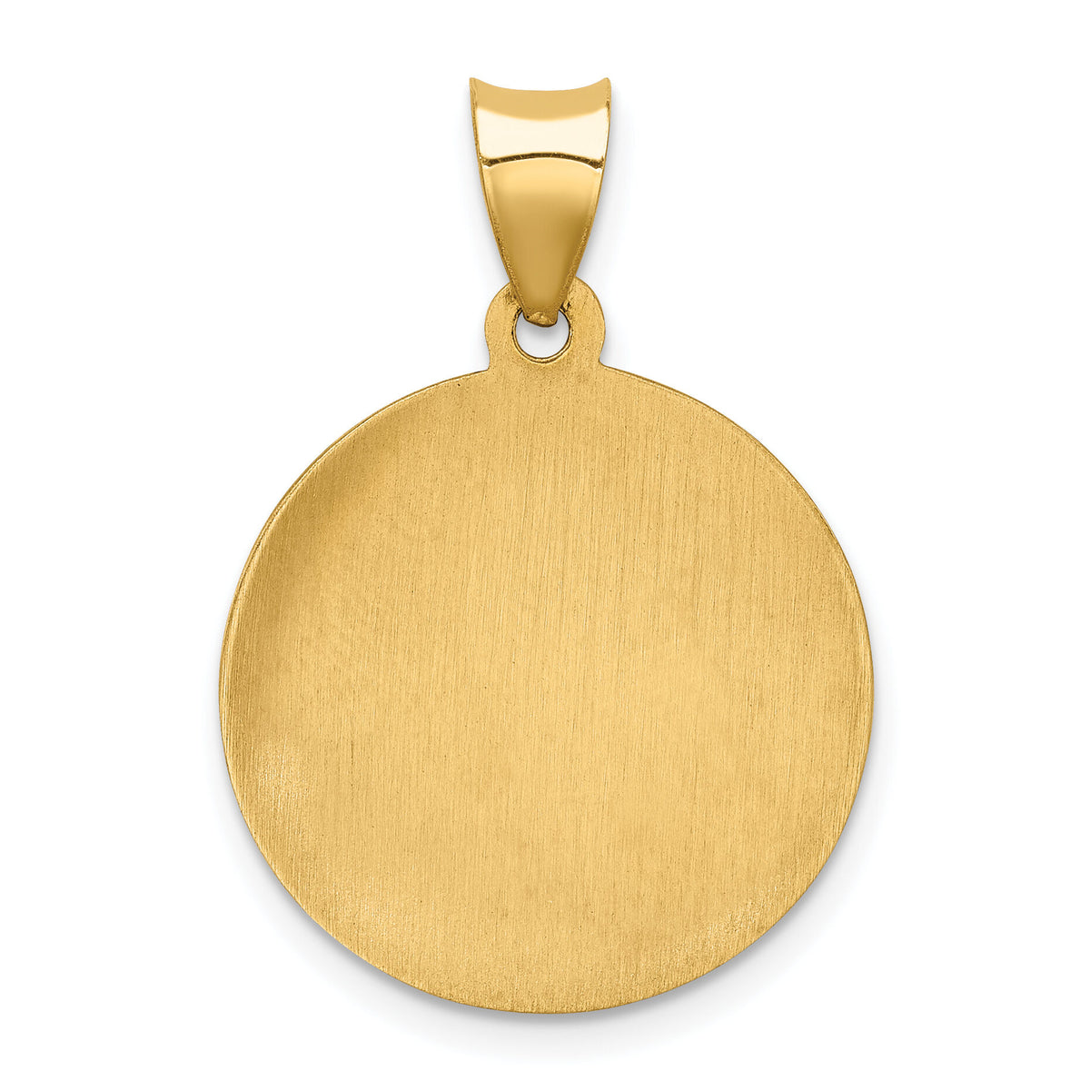 14k Polished and Satin St Gabriel Medal Hollow Pendant-XR1327