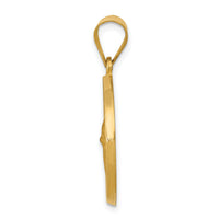 14k Polished and Satin St Gerard Medal Hollow Pendant-XR1331