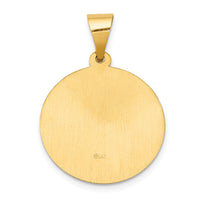 14k Polished and Satin St Gerard Medal Hollow Pendant-XR1331