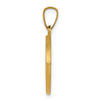14k Polished and Satin St Joseph Medal Hollow Pendant-XR1338