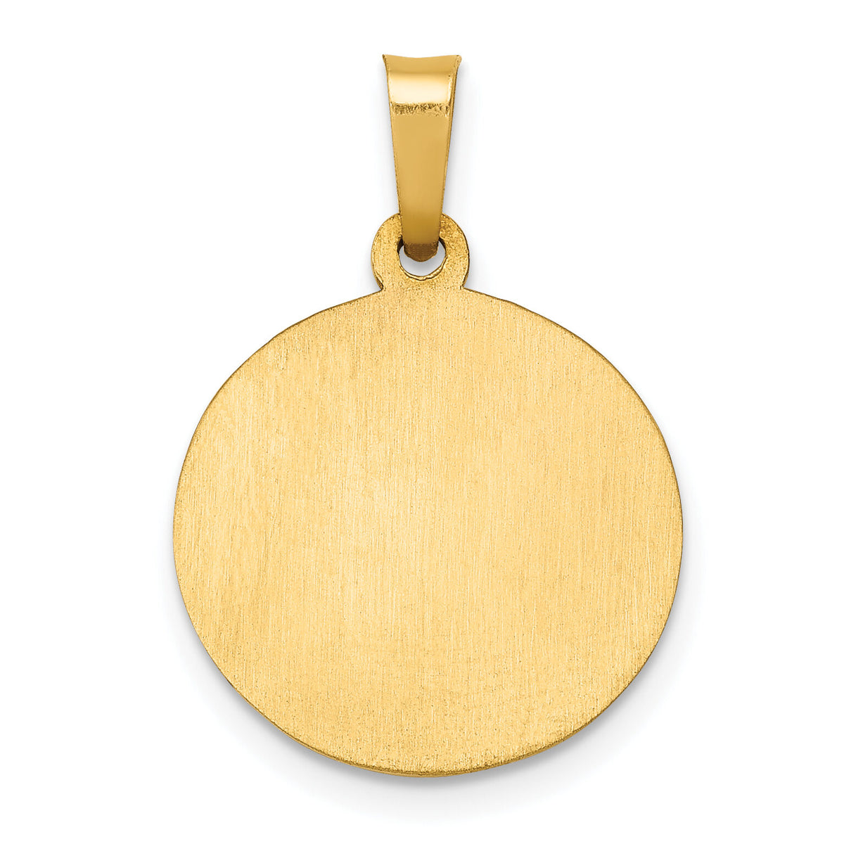 14k Polished and Satin St Joseph Medal Hollow Pendant-XR1338