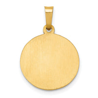 14k Polished and Satin St Joseph Medal Hollow Pendant-XR1338