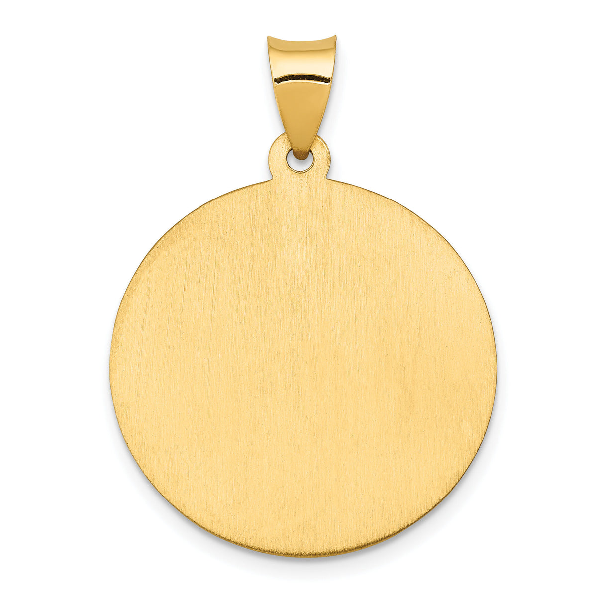 14k Polished and Satin St Joseph Medal Hollow Pendant-XR1341