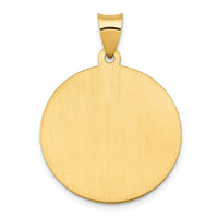 14k Polished and Satin St Joseph Medal Hollow Pendant-XR1341